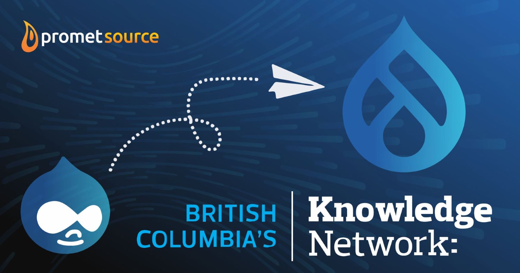 Knowledge network and Drupal logos