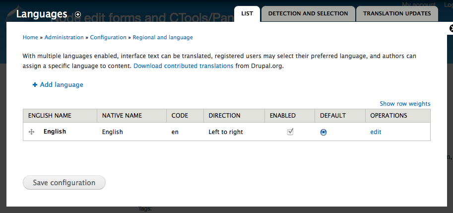Appendix 2: Drupal and languages | Book: Drupal 7 the Essentials ...