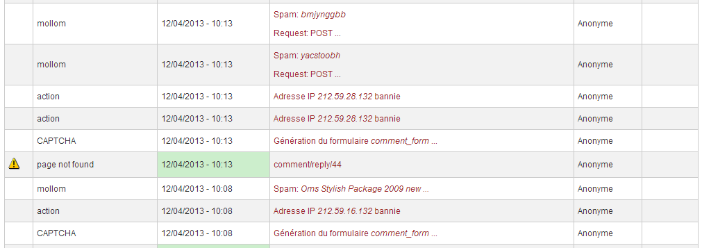 Two spams sent simultaneously, case 1