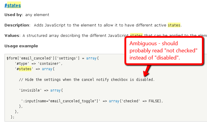 form drupal 7 documentation api code ambiguous wording