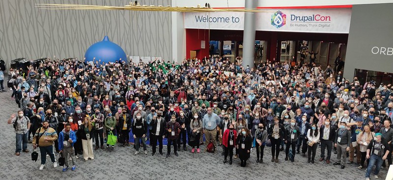 Group photo at DrupalCon Portland 2022