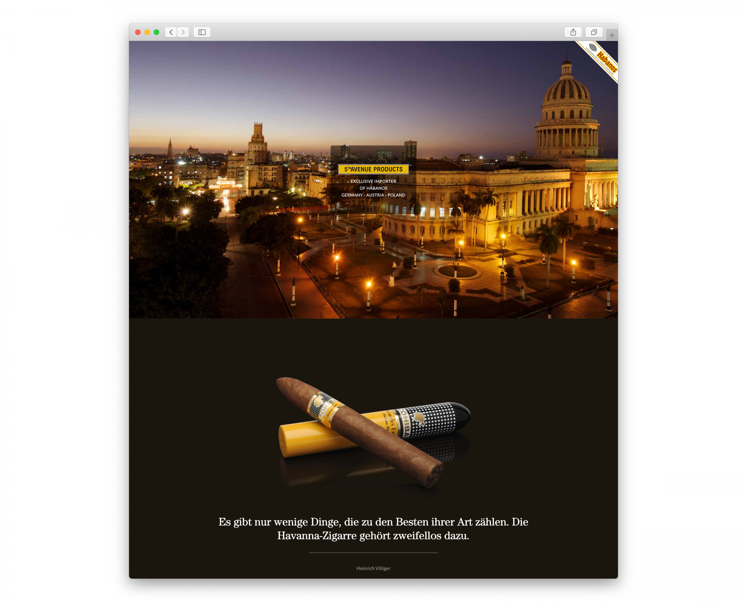 5th Avenue Products front page
