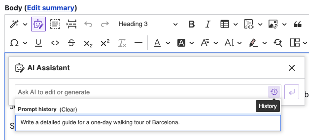 AI Assistant plugin for CKEditor 5 in Drupal
