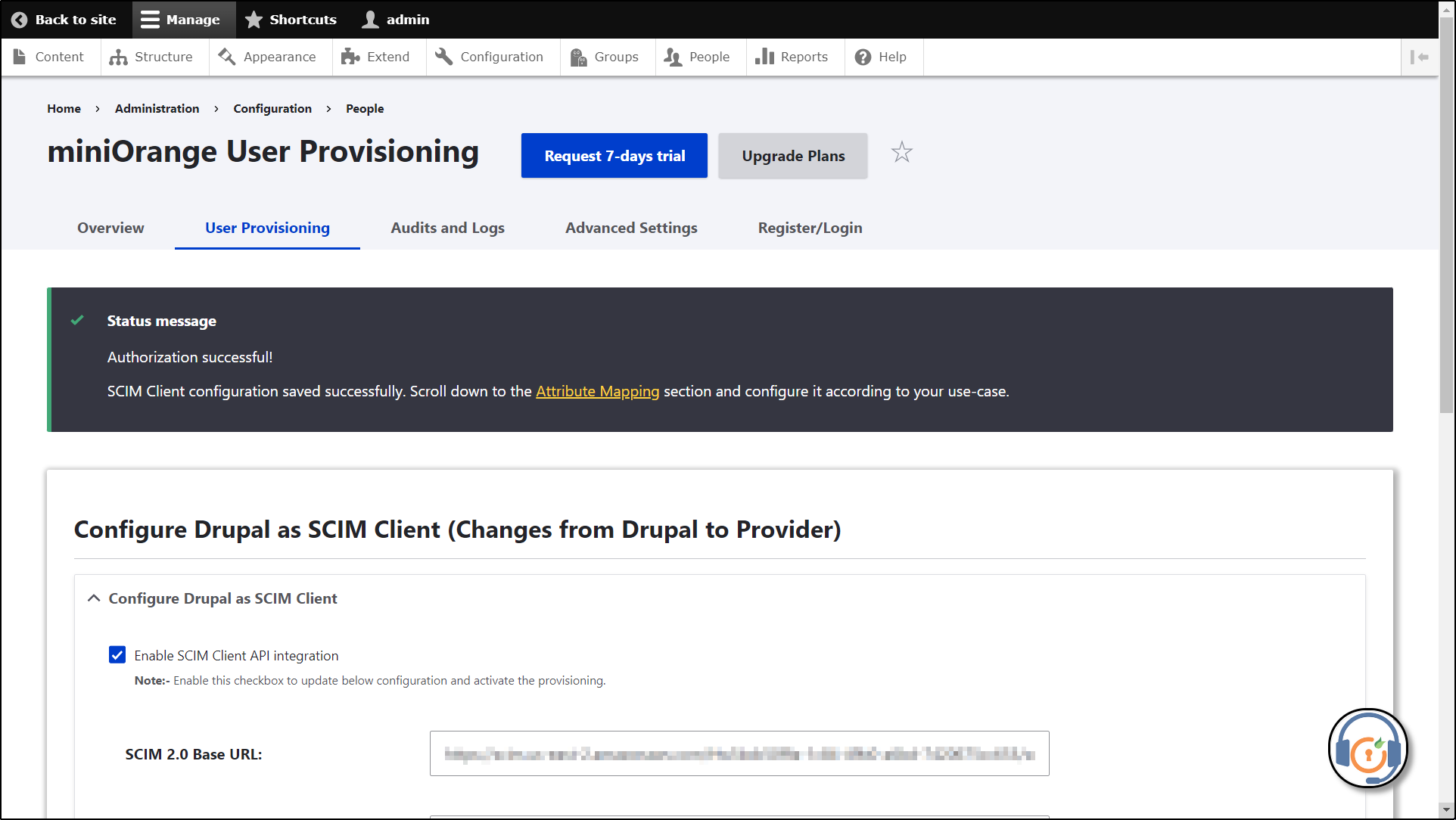 miniOrange-SCIM-Server-Test-Success