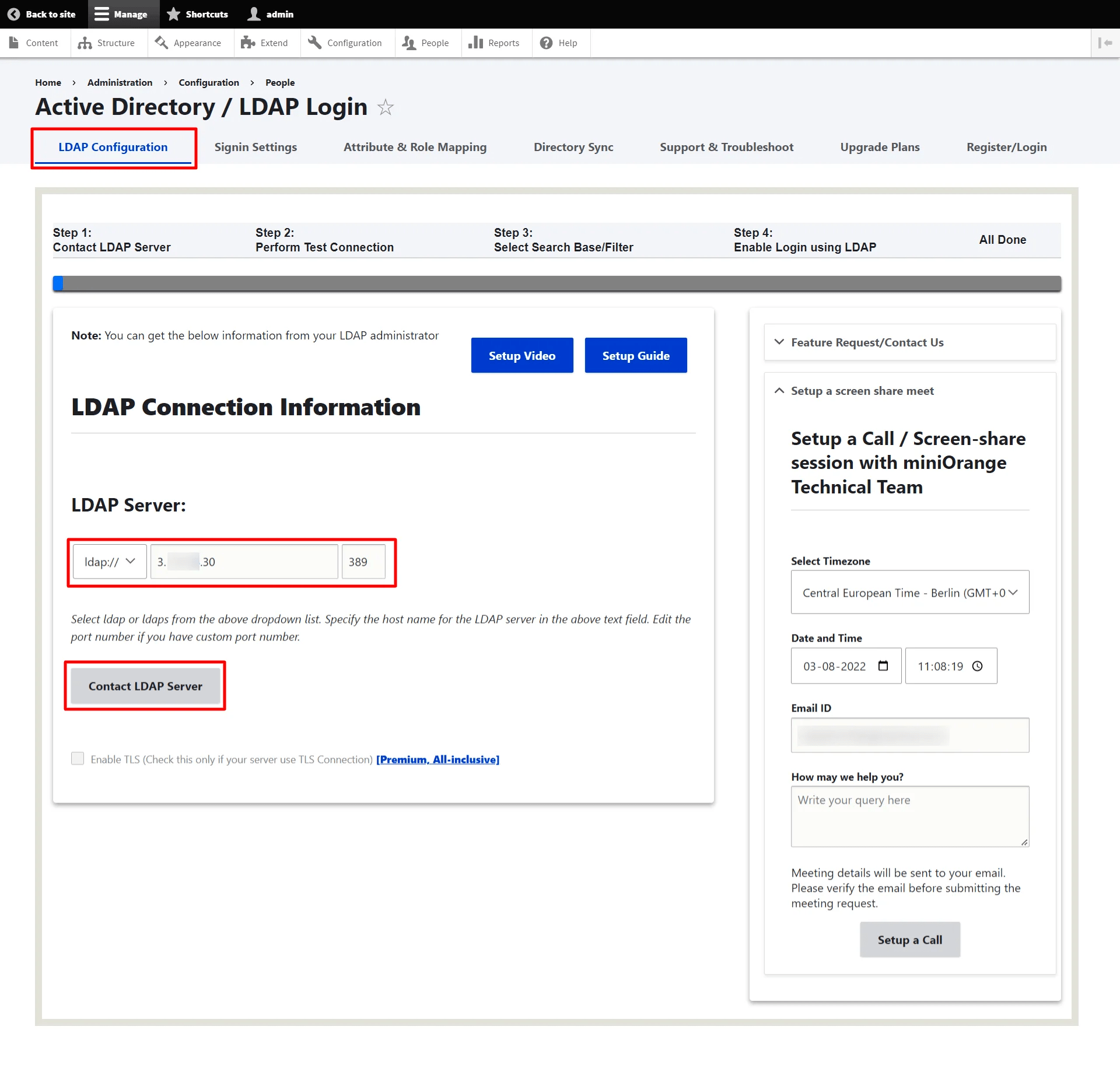 Drupal LDAP- Zip Install