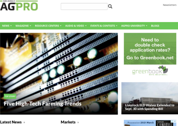Agprofessional Home page