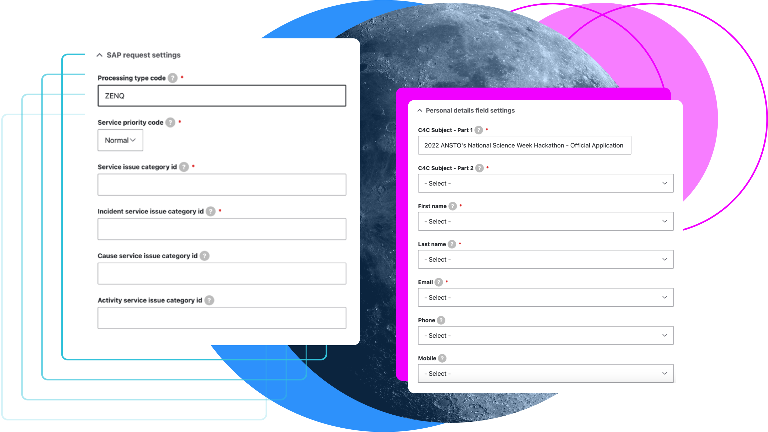 ANSTO website webforms