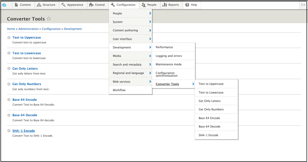 Converter tools drupal