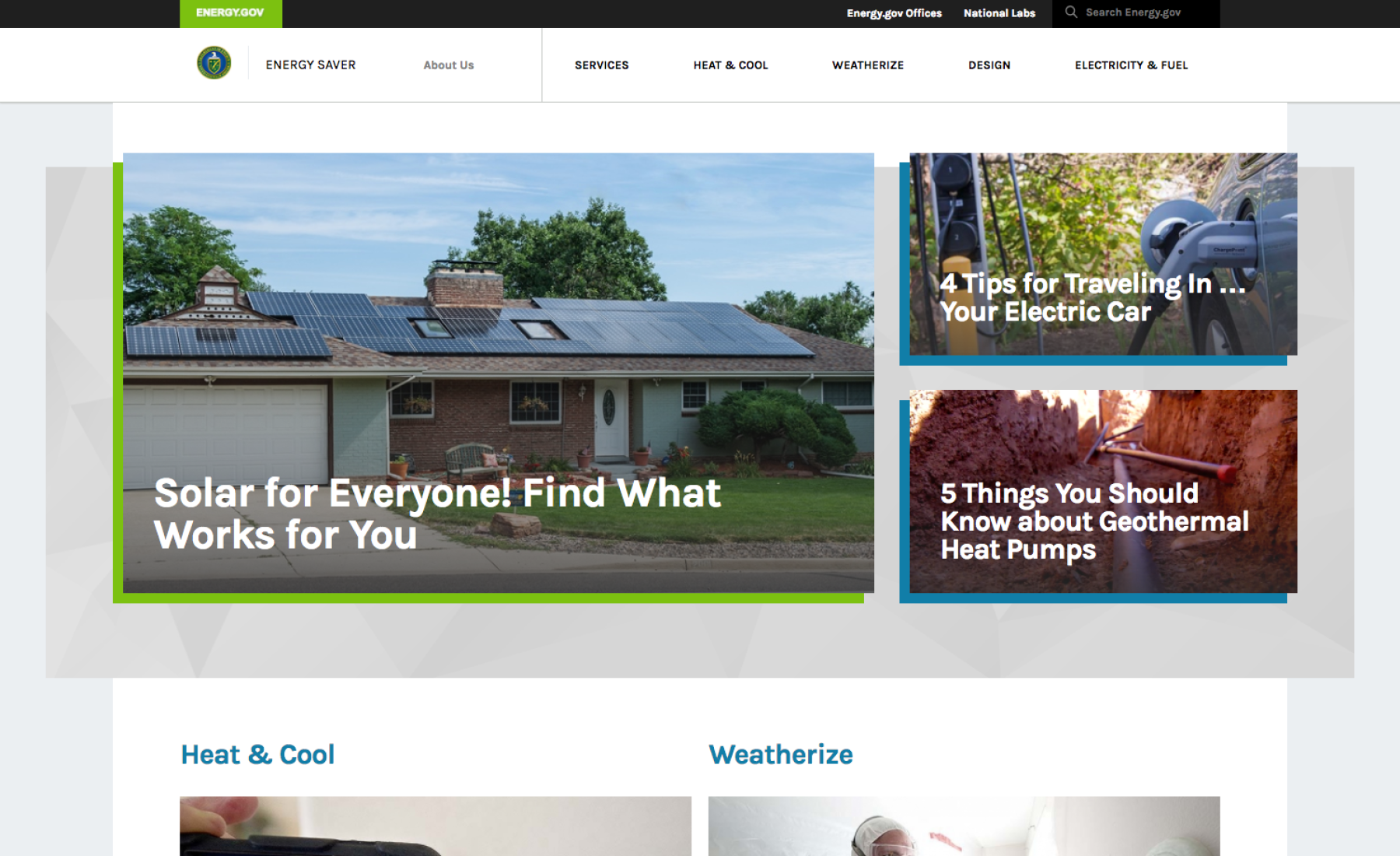 DOE Energy Saver Homepage