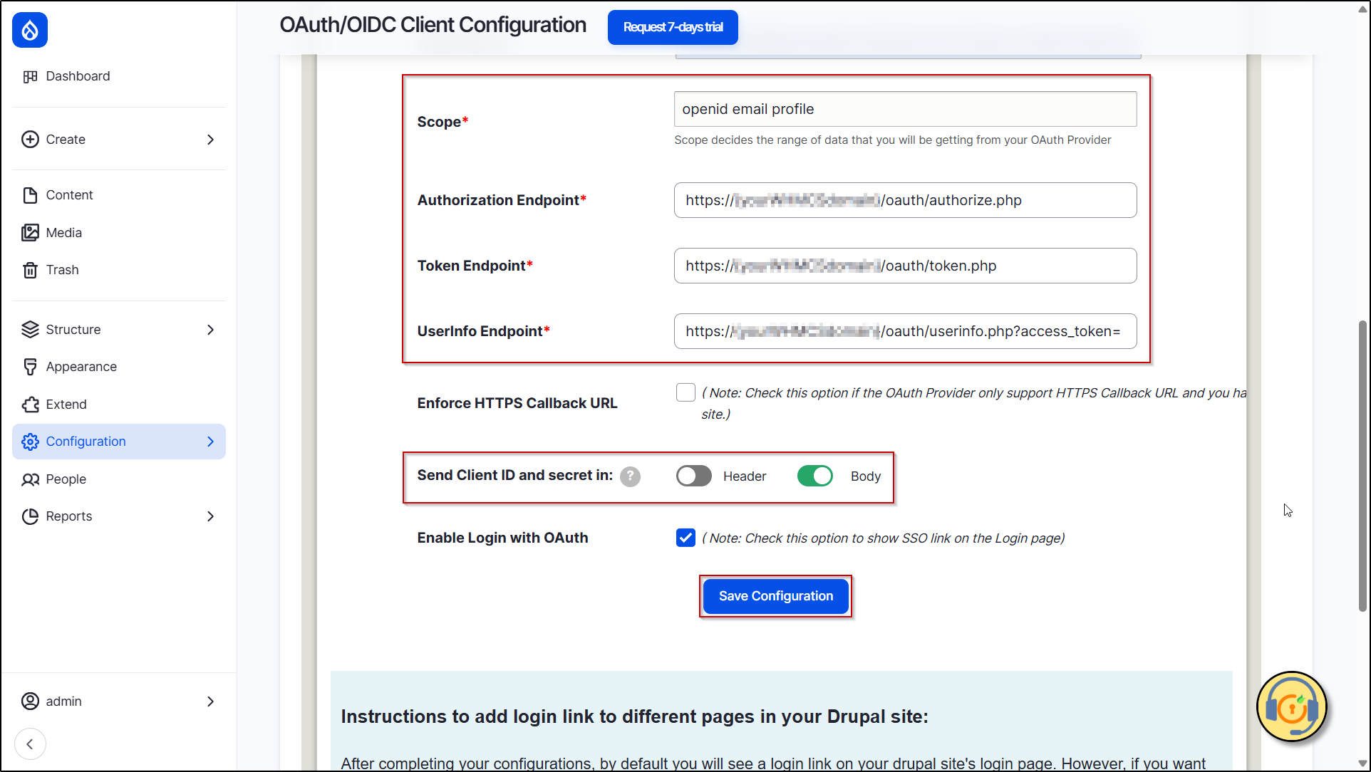 Drupal-Azure-AD-OAuth-Client-Select-Header-or-Body