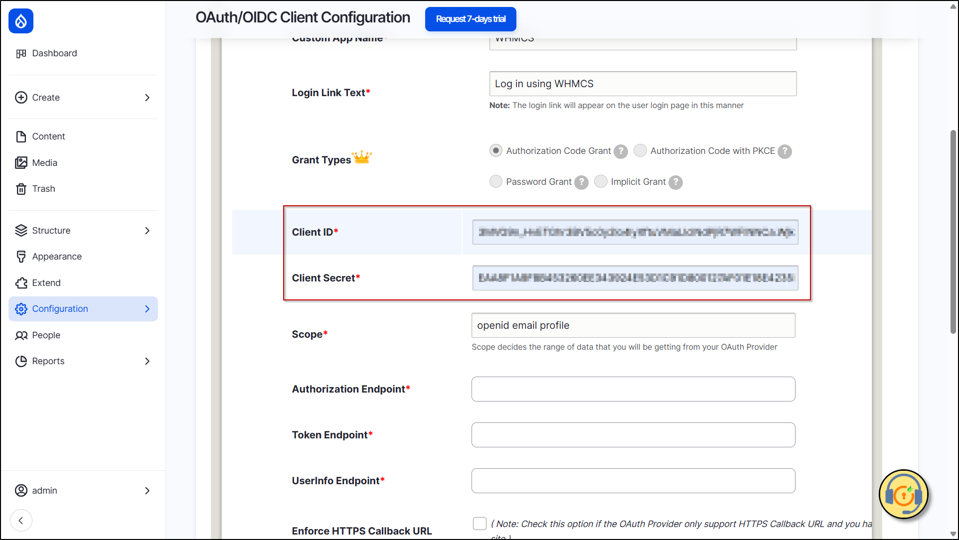 Drupal-OAuth-OIDC-Client-Configuration-paste-the-copied-Client-ID-and-Client-Secret-into-the-fields