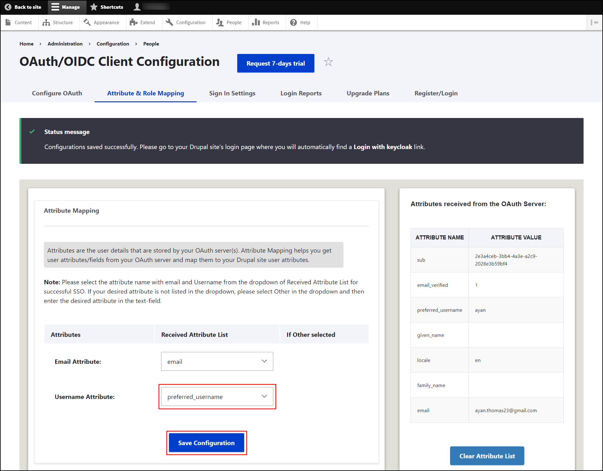 Configure Keycloak as OAuth / OpenID Connect provider for Drupal login