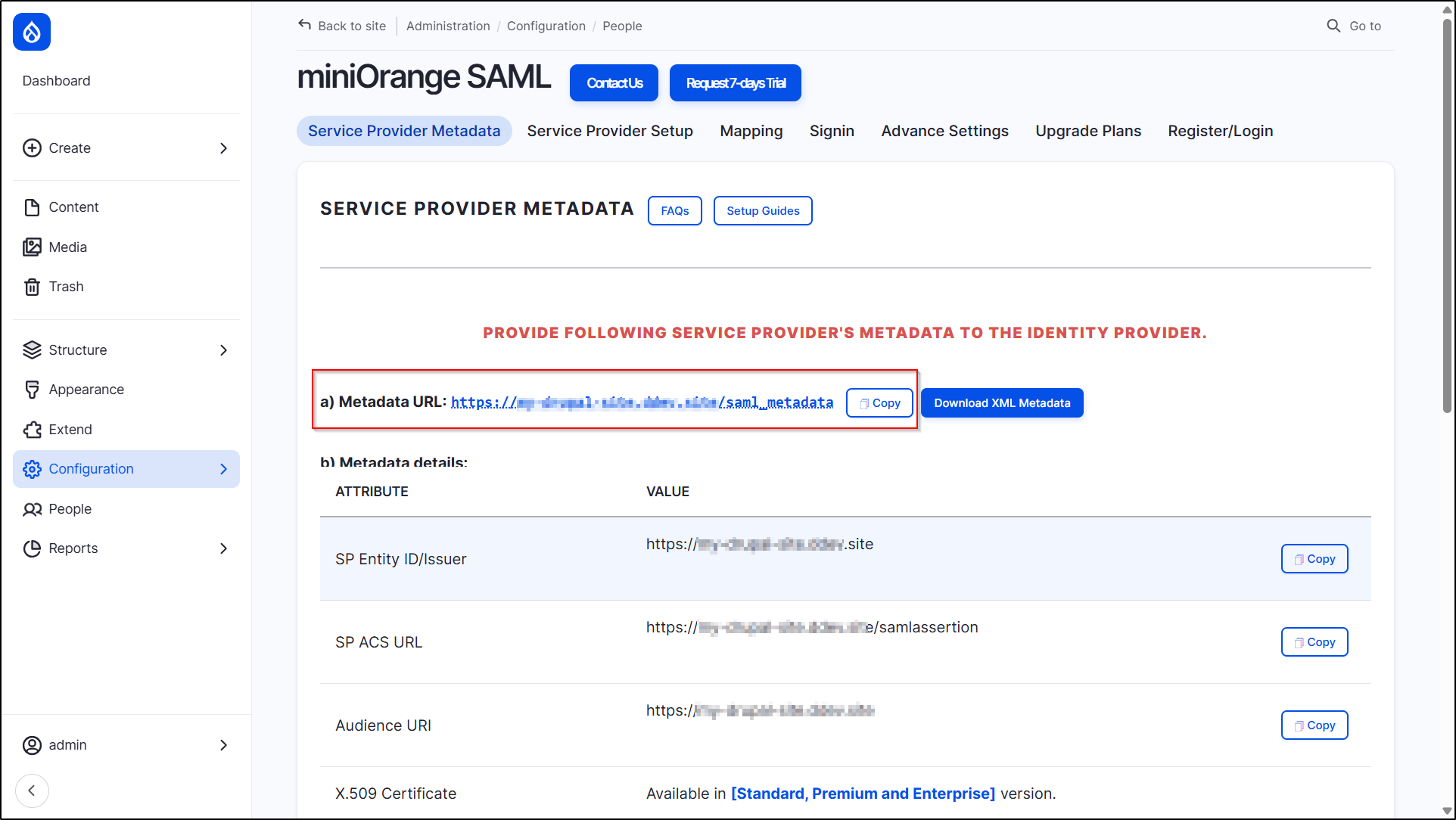 Setup Drupal as SAML Service Provider: | SAML SP Single Sign On (SSO ...