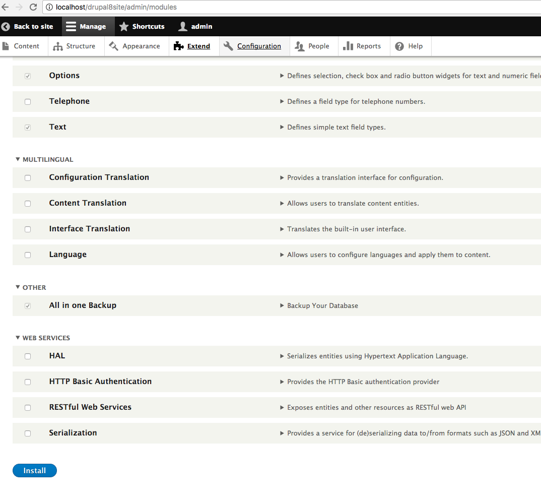 All In One Backup | Drupal.org
