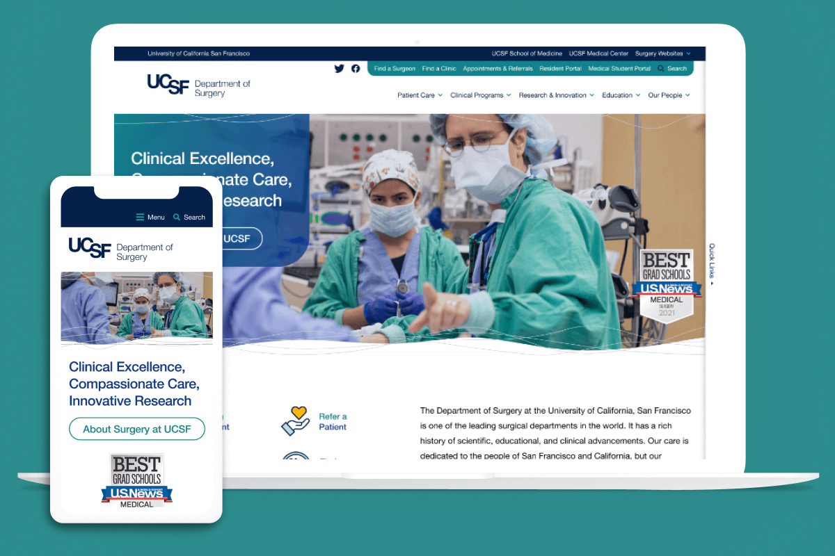 UCSF Department of Surgery on multiple devices