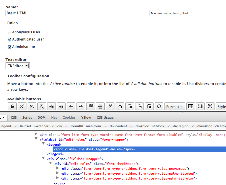 Fieldsets And Checkboxes