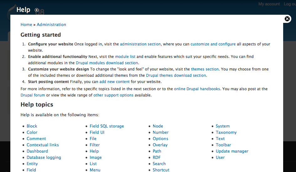 screenshot help start page with patch applied