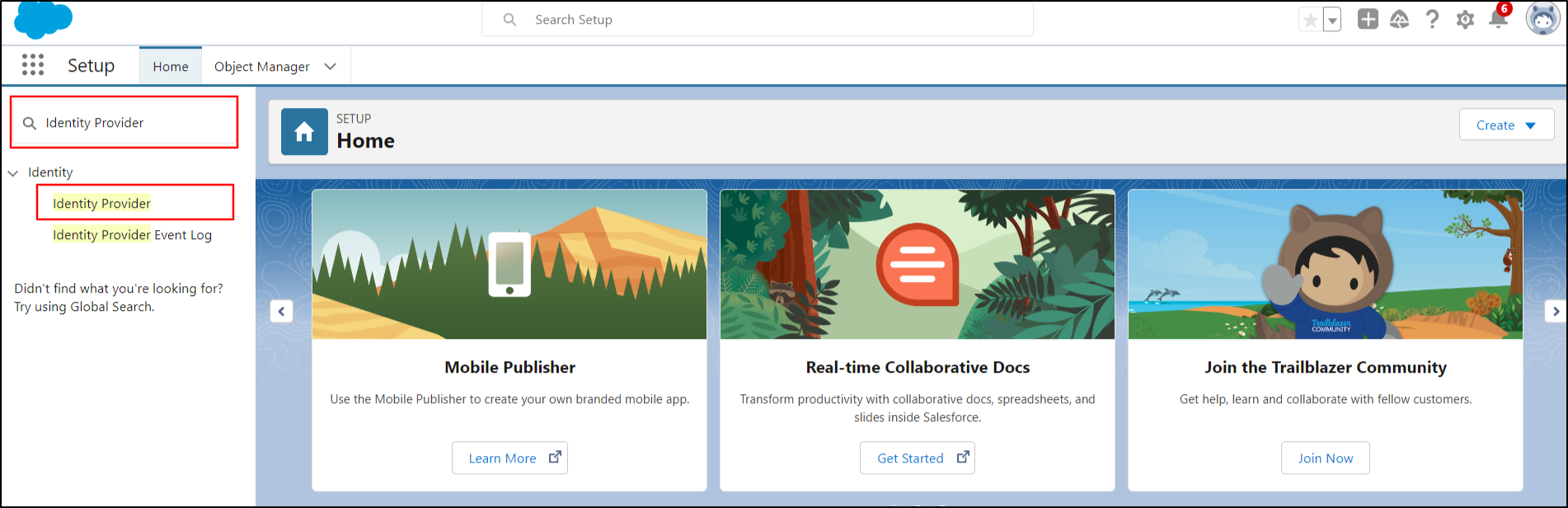 Salesforce-Single-Sign-On-Search-for-Identity-Provider