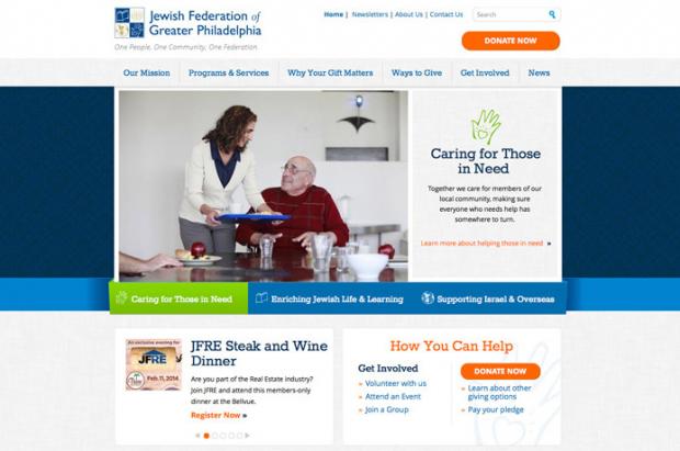 Jewish Federation of Greater Philadelphia Website by eCity Interactive