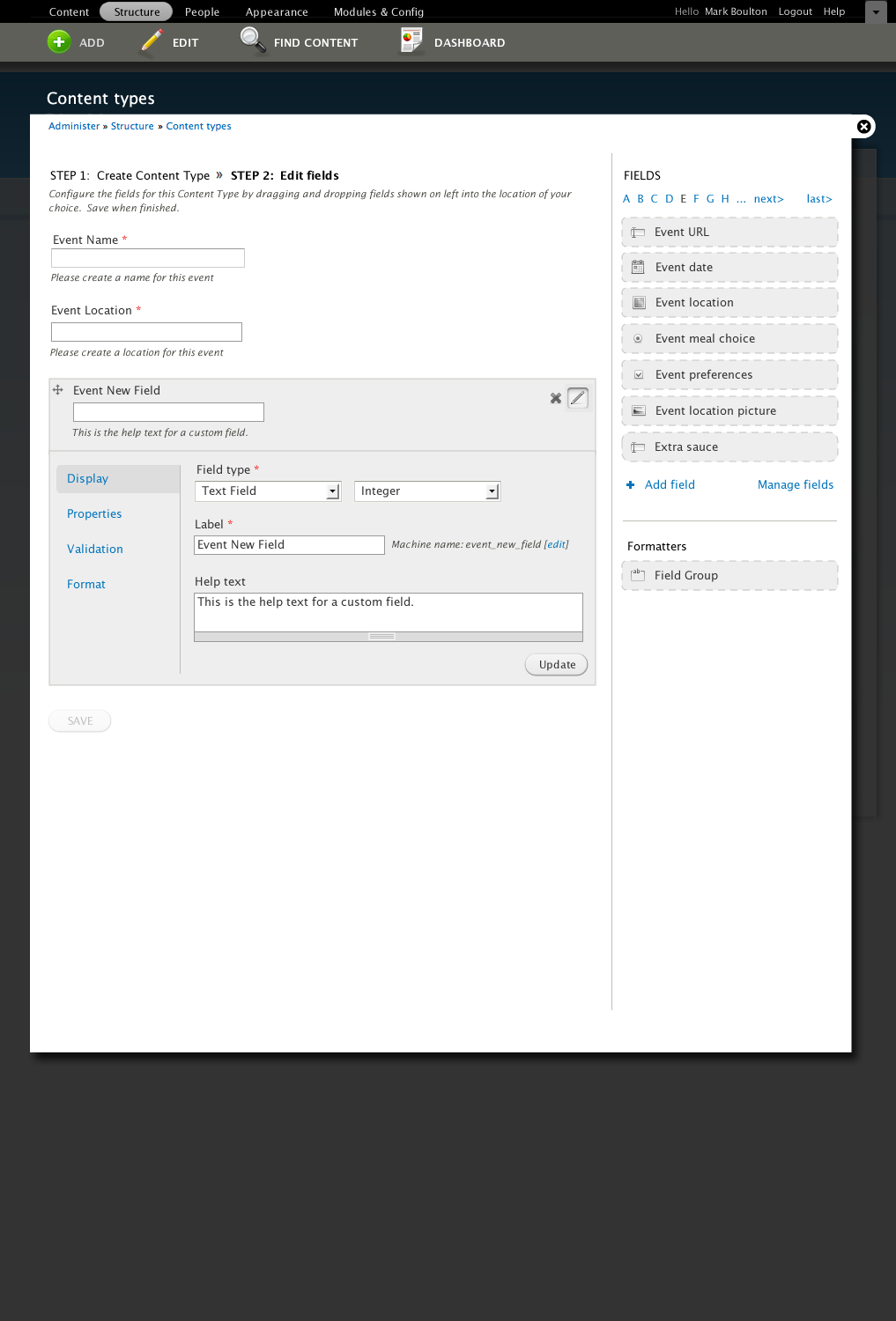 Fields UI improvements using form builder pattern [#1472348] | Drupal.org