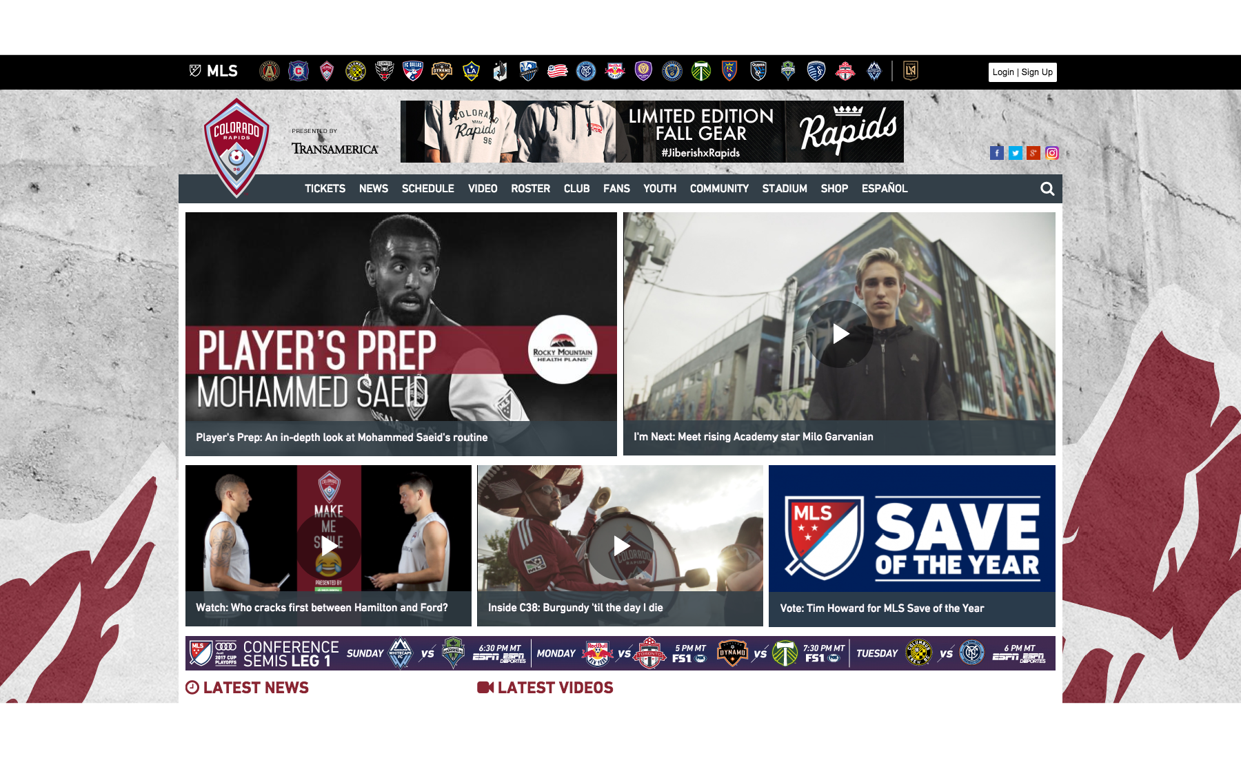 Colorado Rapids Homepage