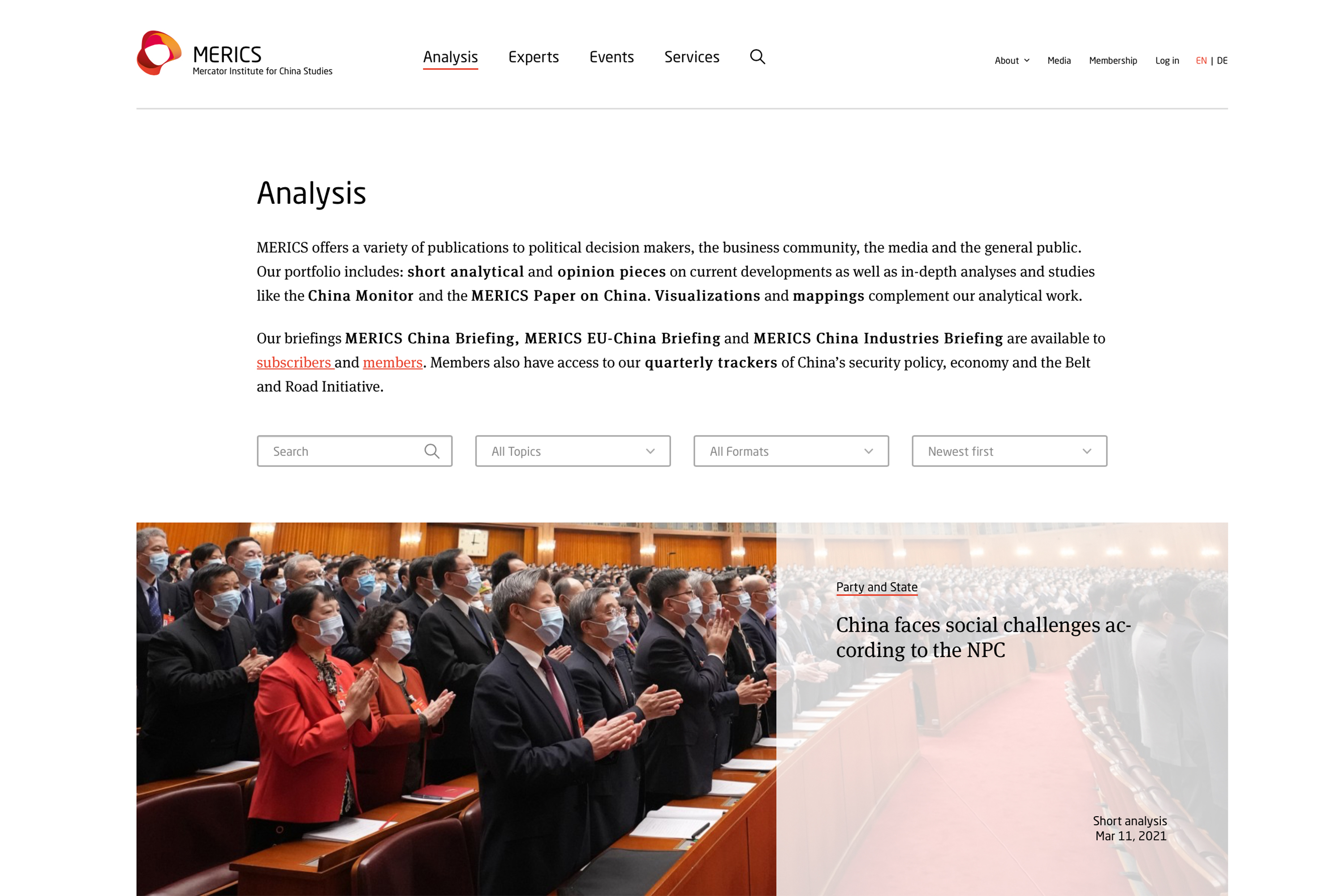 Merics Analysis