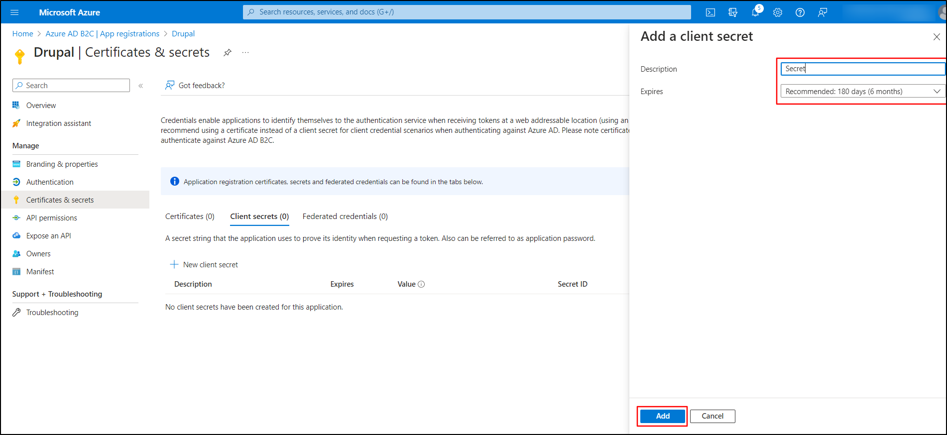 Configure Azure B2C as OAuth / OpenID Connect provider for Drupal login ...