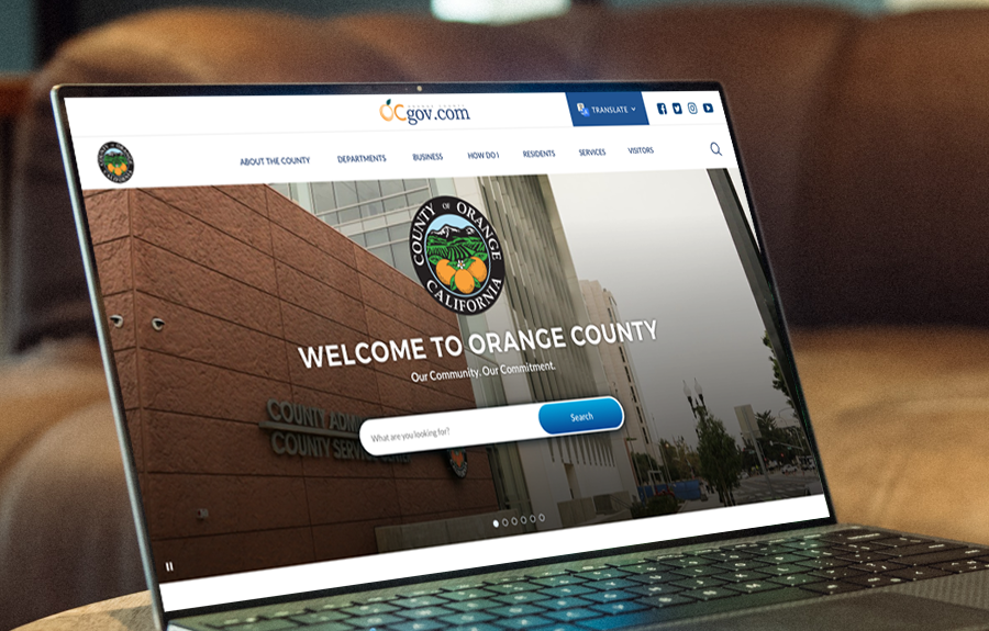 Orange County CA home page