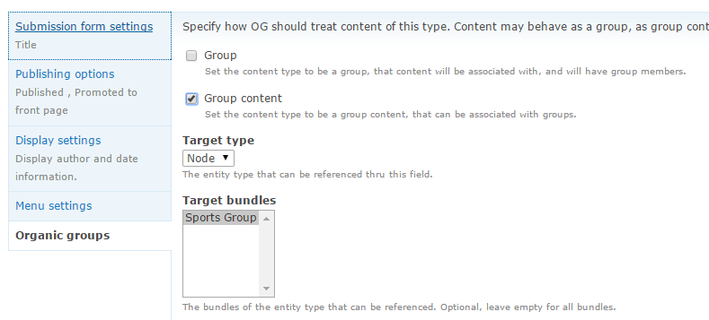 Check "Group Content"