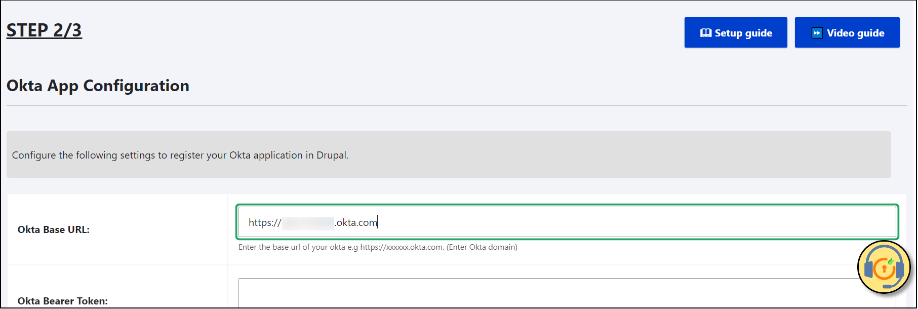 okta user sync and provisioning - paste the okta domain url here