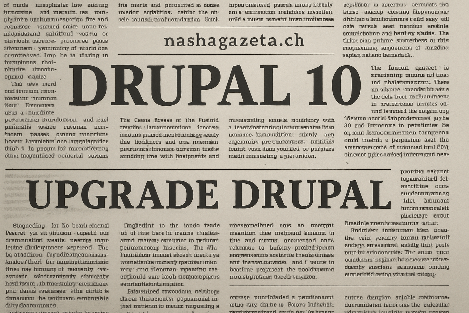 upgrade drupal, nashagazeta.ch