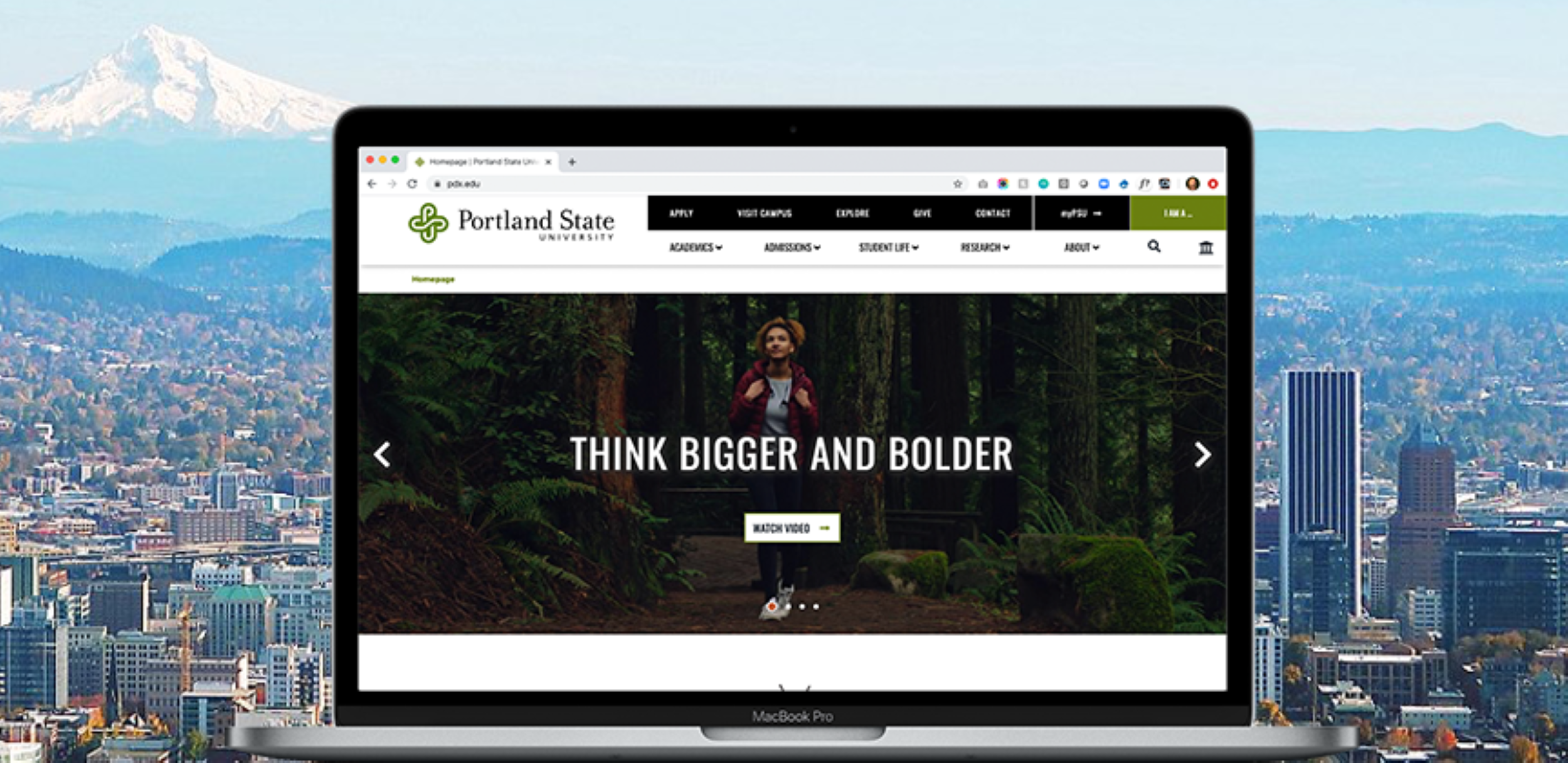 Portland State University website