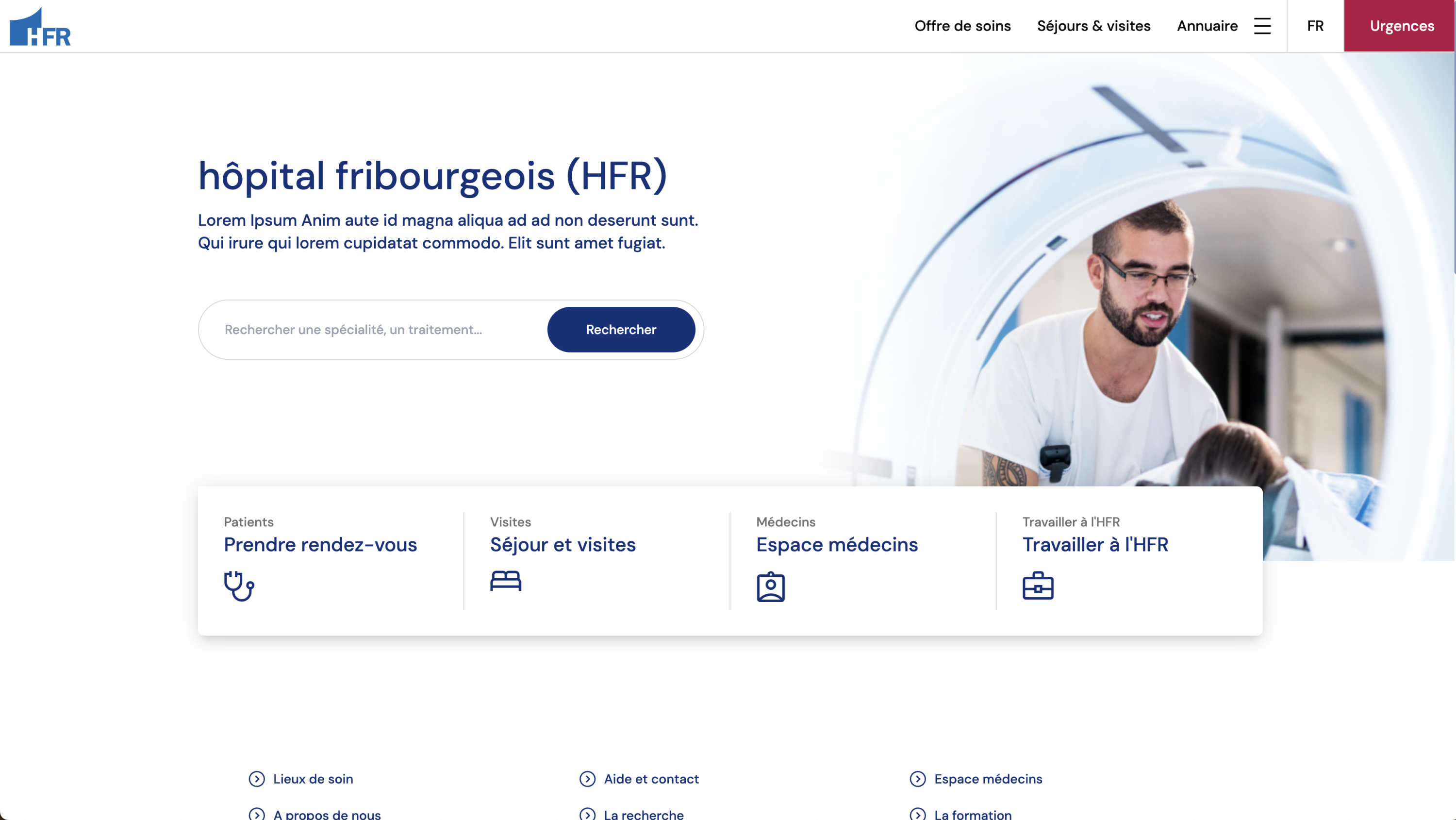 Logo de l'hôpital Fribourgeois HFR