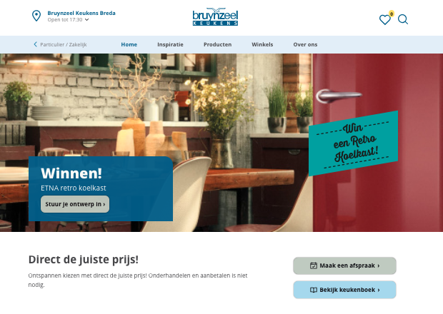 Bruynzeel Keukens homepage