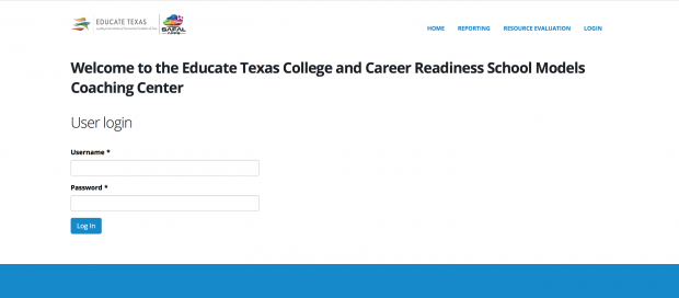 EdTX homepage screenshot