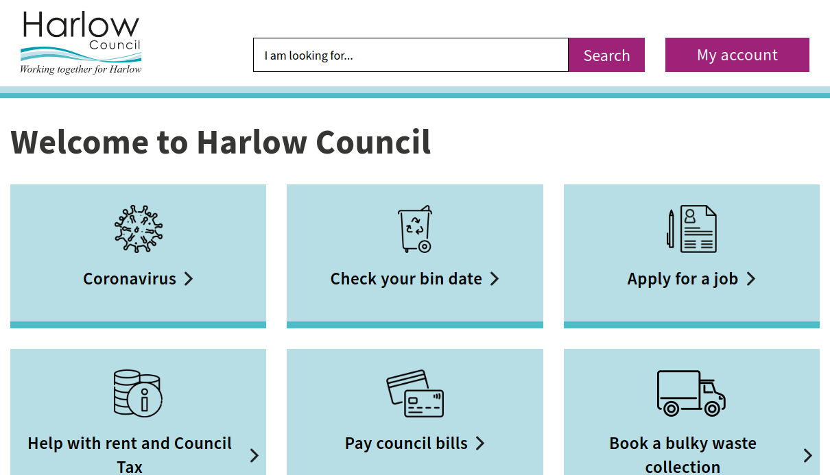 Harlow Council Homepage