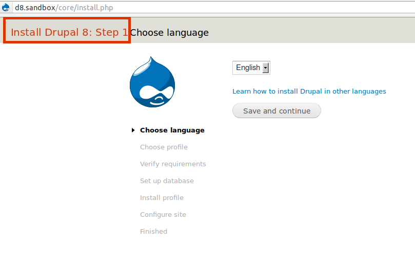 add title to install screen to include code base, version and step #