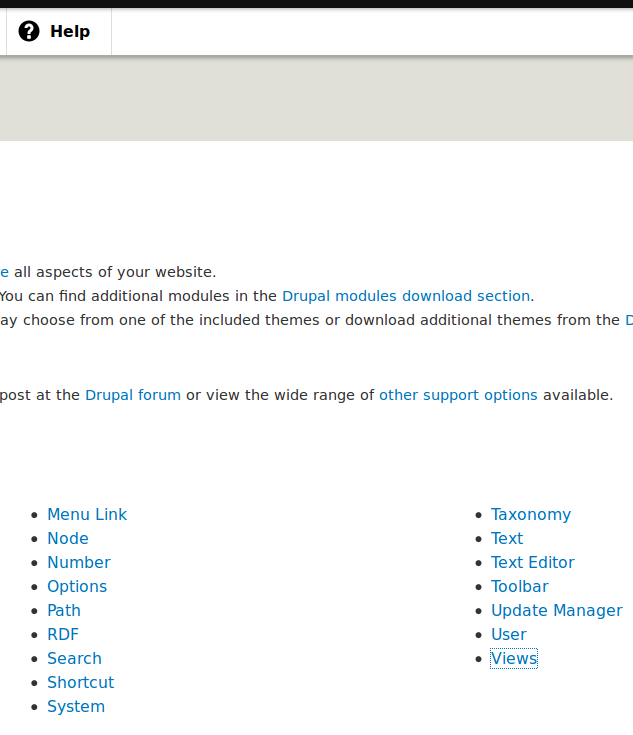 help page