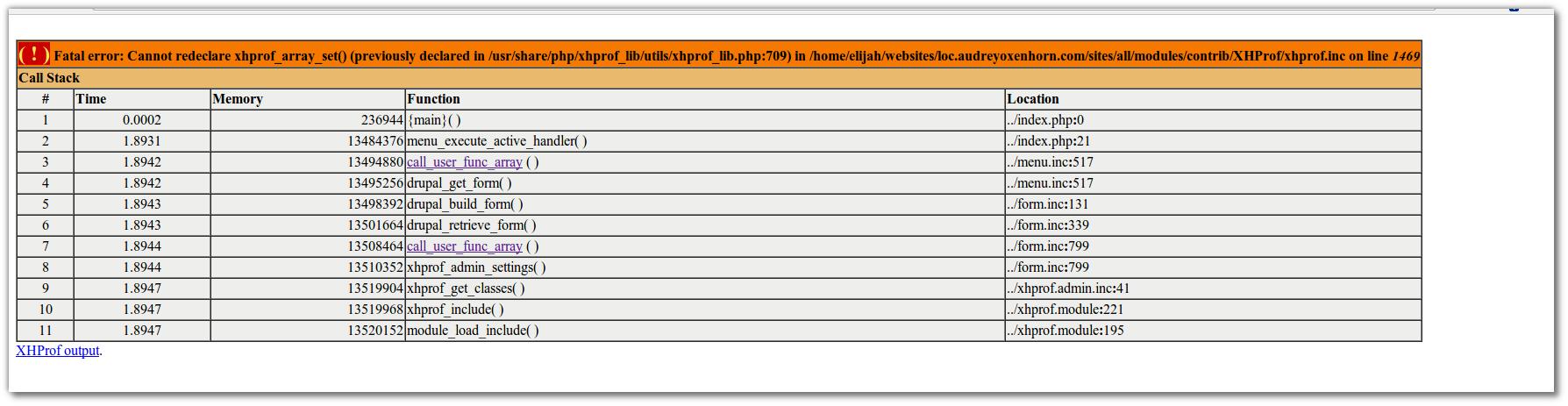 namespace collision on acquia hosting 1981932 drupal org form 8947