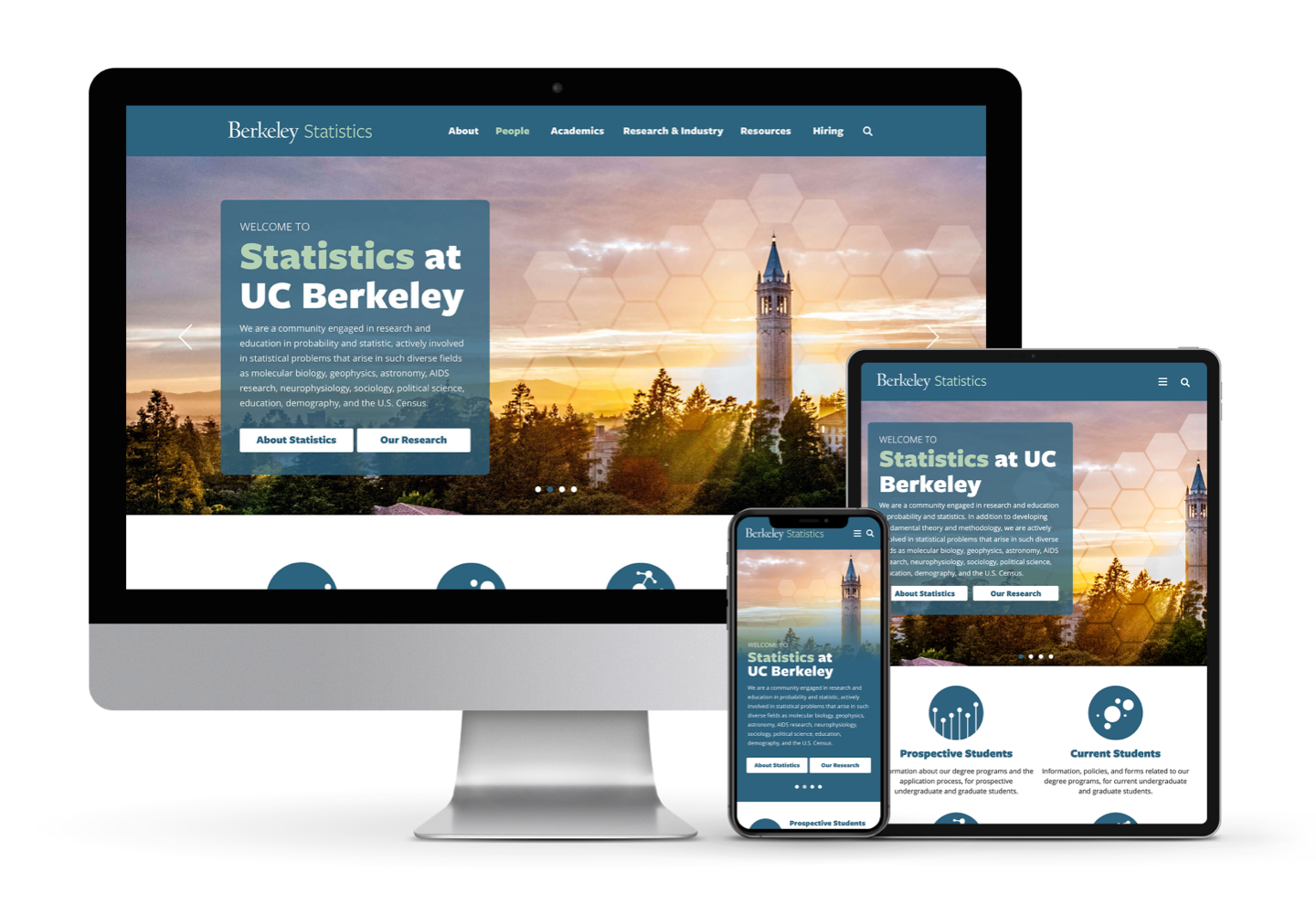 UC Berkeley Statistics homepage design