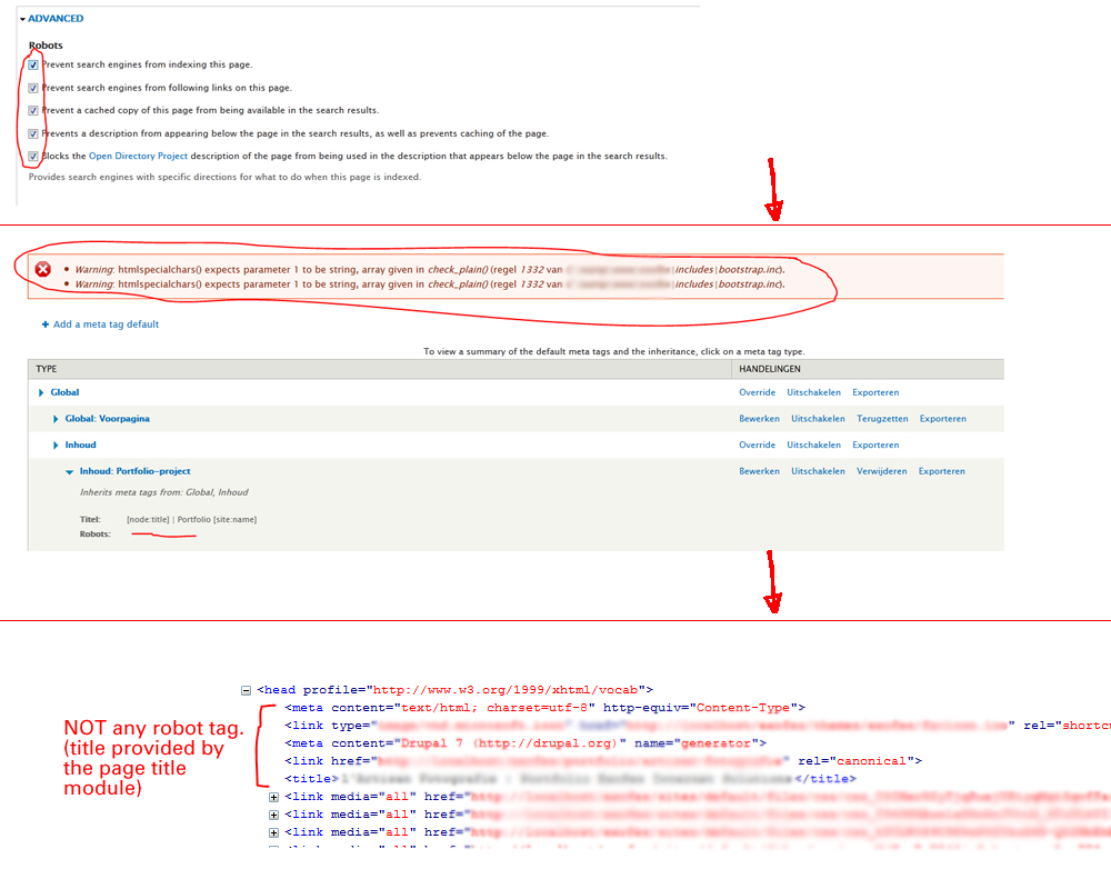 Meta s Completely Does Not Work At My Site Drupal Org