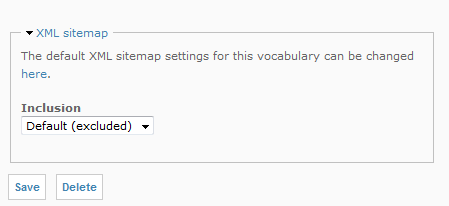 disable showing xml sitemap fieldset on taxonomy term edit page