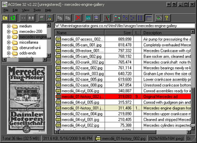 The ACDSee image viewer assists quick captioning before you import images in bulk