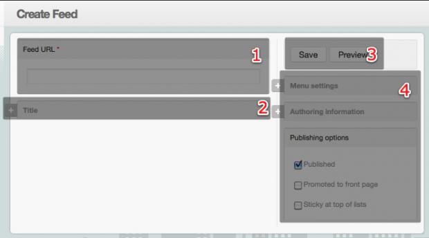 Add feed form