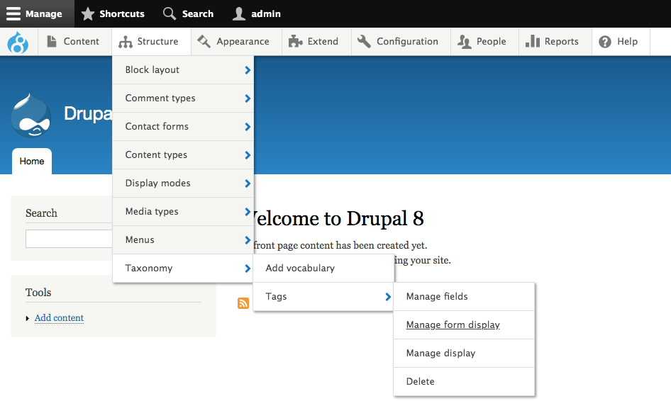 Admin Toolbar Drupalorg - 