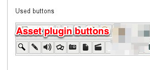 Enable Asset action buttons