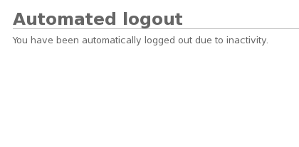 Default logout message missing [#1491446] | Drupal.org