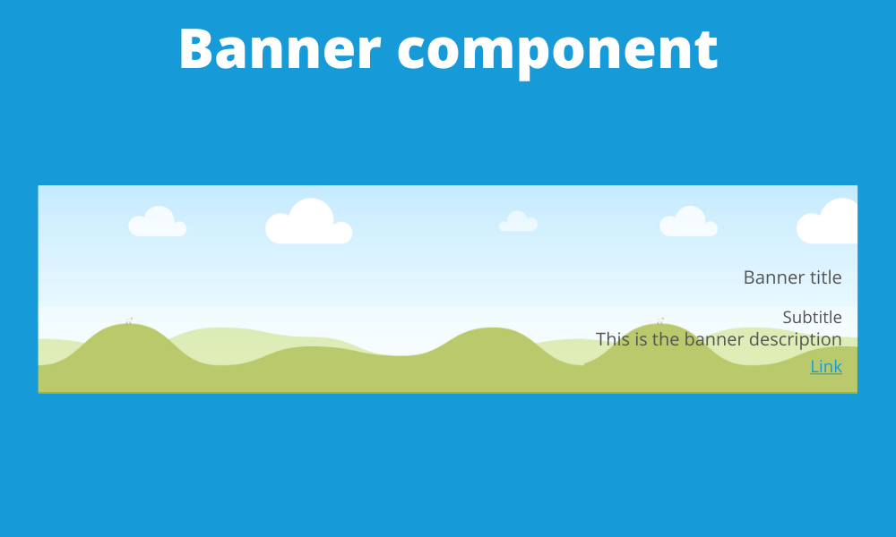 JSON field util banner component
