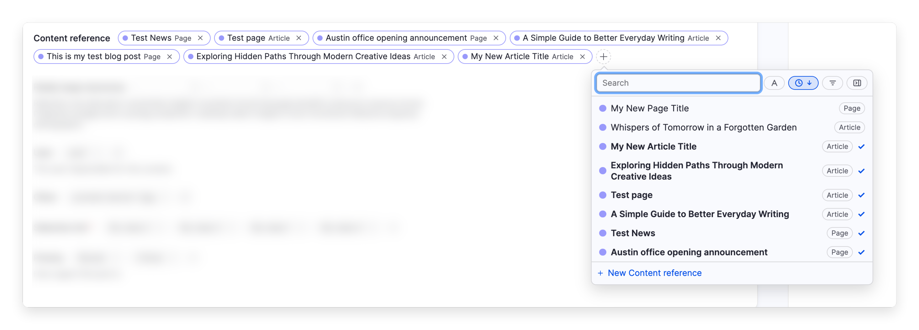 Better Entity Reference - content reference with search