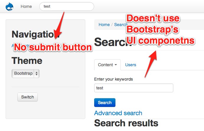improve the ux of search elements 1852900 drupal org bootstrap search form